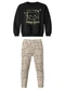 Malwee Kids - Conjunto Lovely Days em Moletom Bordô - variação: Preto