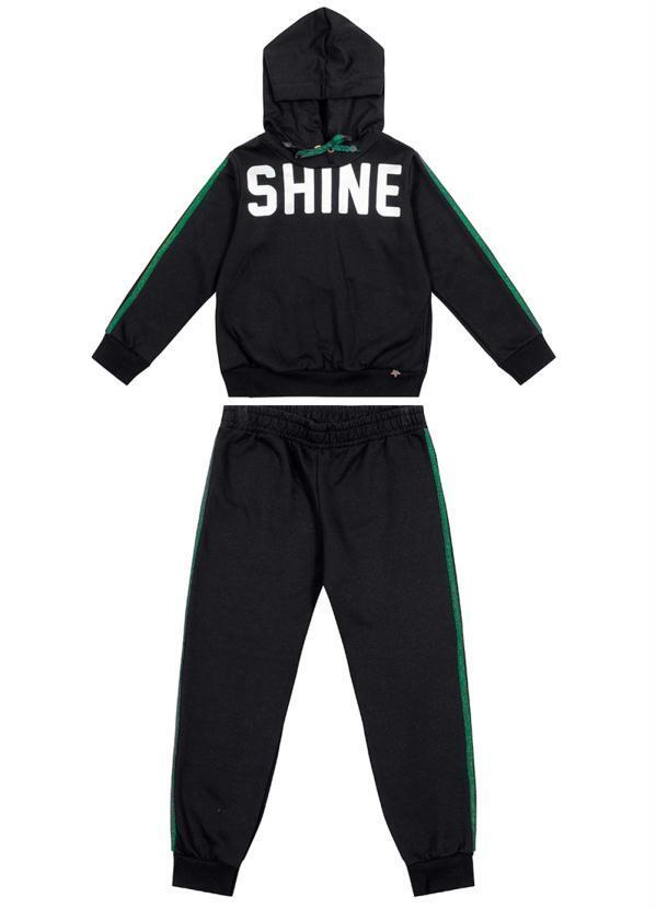 Cativa Kids - Conjunto Femininio Infantil Menina Preto 1