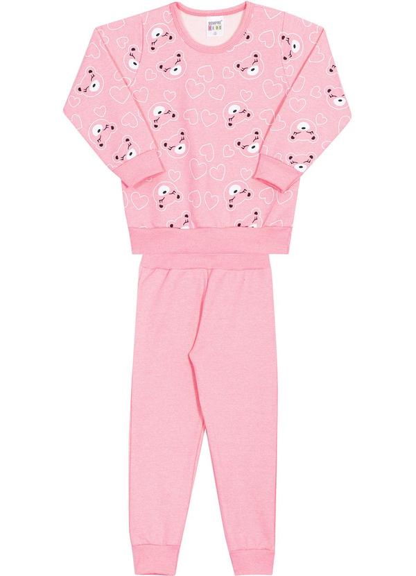 Sempre Kids - Conjunto Feminino Bear Cute Rosa