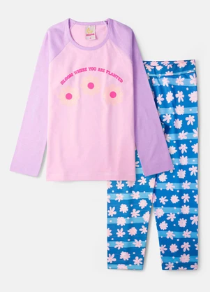 Laluna - Conjunto Feminino Bloom Where Lilás - LALUNA