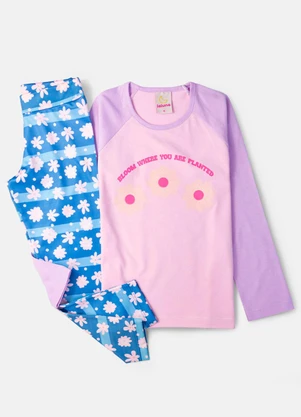 Laluna - Conjunto Feminino Bloom Where Lilás - LALUNA