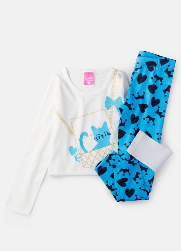 Laluna - Conjunto Feminino Bolsa Gatinha Creme 2