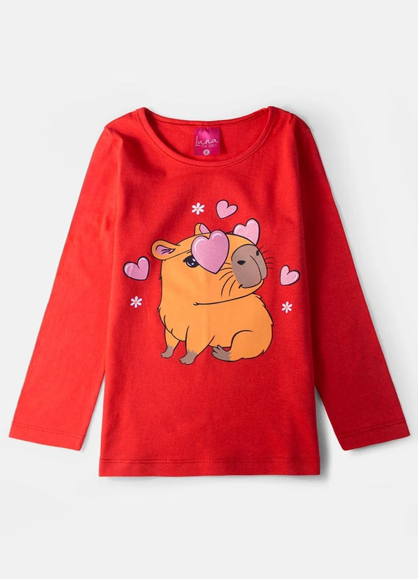 Laluna - Conjunto Feminino Capivara Vermelho 3