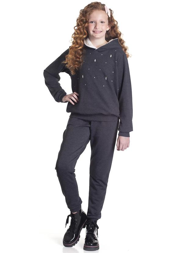 Randa Mundu - Conjunto Feminino Casaco/Calça Mole Preto