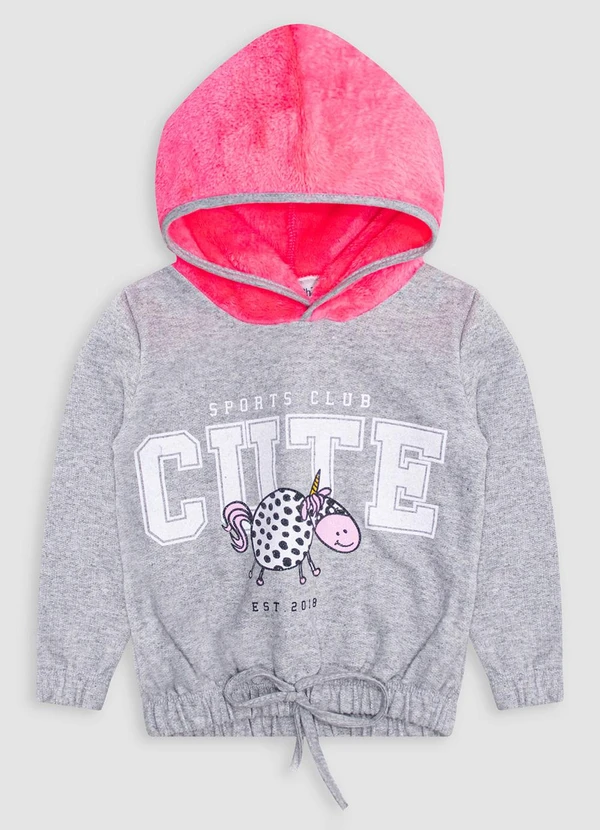 Turminha - Conjunto Feminino Casaco e Legging Cinza 2