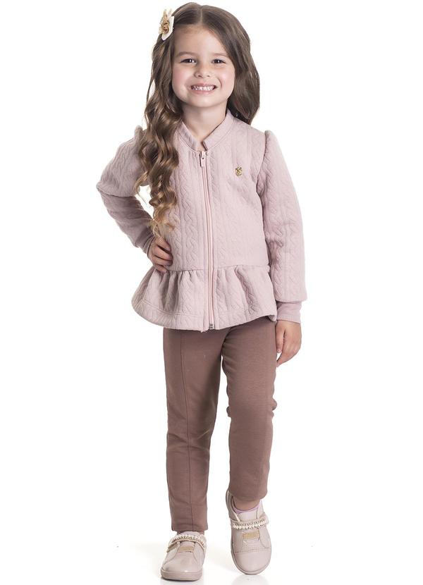 Randa Mundu - Conjunto Feminino Casaco Matelasse Corda Marrom 1