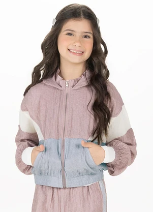 Alakazoo - Conjunto Feminino com Jaqueta e Calça Rosa - ALAKAZOO