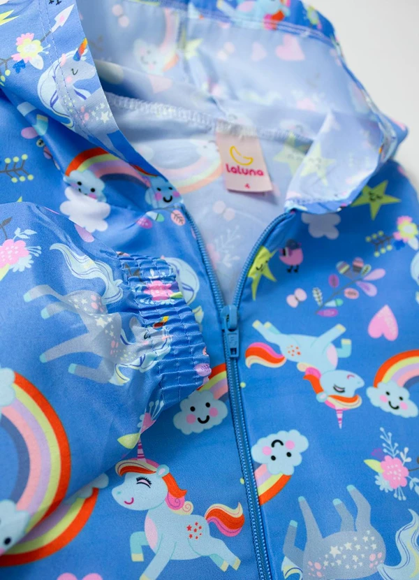 Laluna - Conjunto Feminino Corta Vento Arco Íris Azul 4