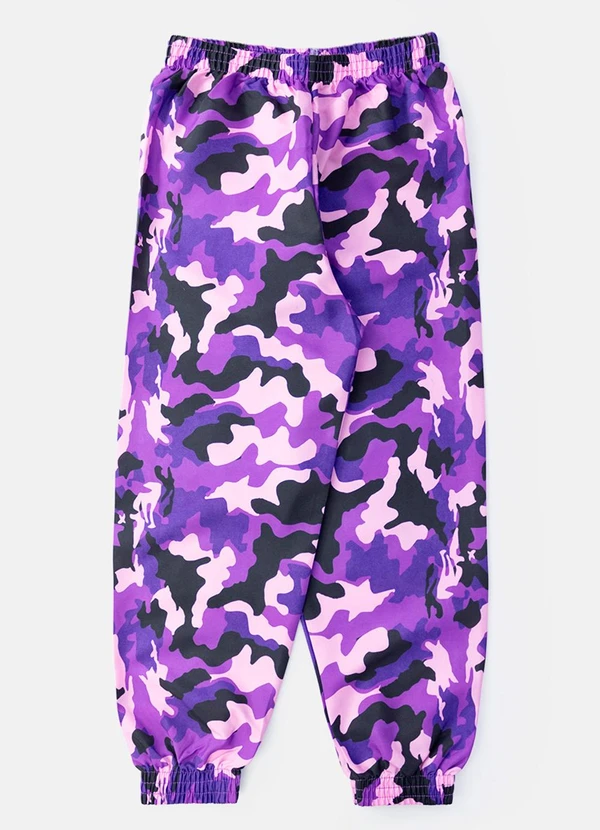 Laluna - Conjunto Feminino Corta Vento Camuflado Roxo 4