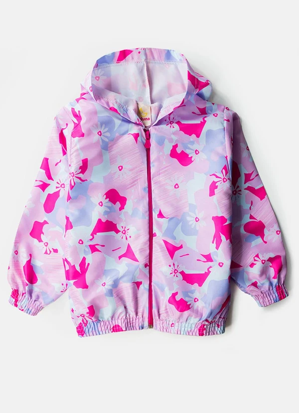 Laluna - Conjunto Feminino Corta Vento Digital Rosa 3