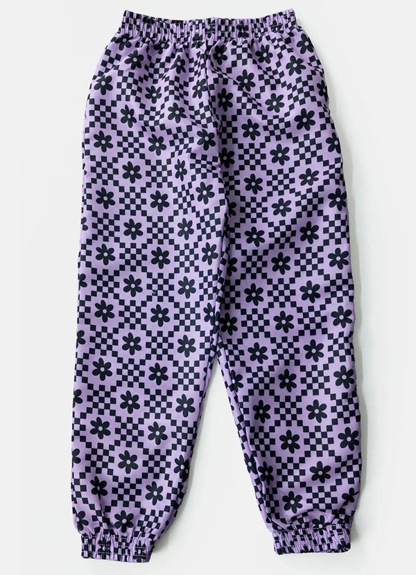 Laluna - Conjunto Feminino Corta Vento Florido Lilás 5