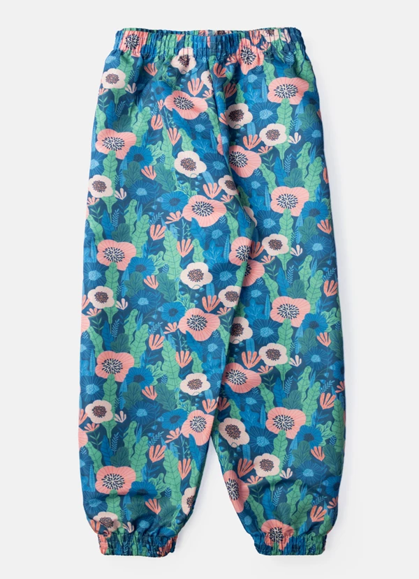 Laluna - Conjunto Feminino Corta Vento Florido Petróleo 7