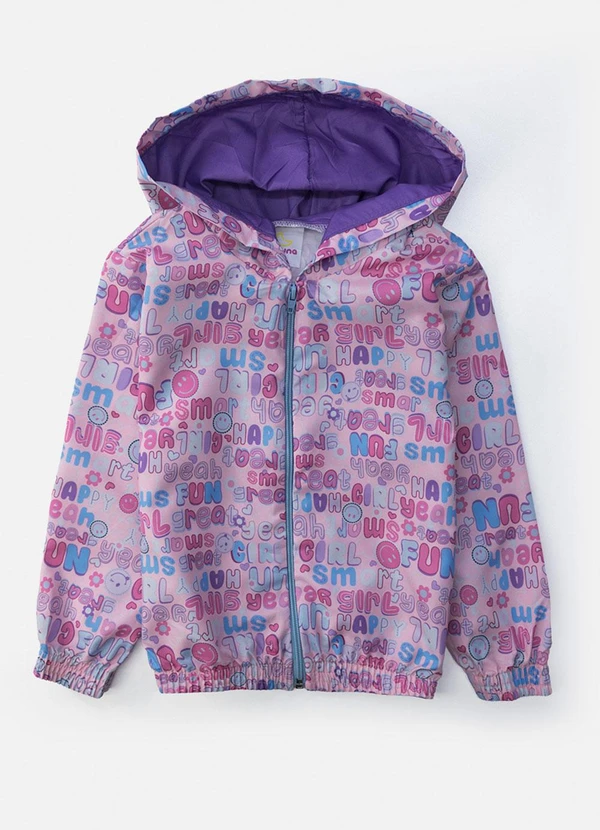 Laluna - Conjunto Feminino Corta Vento Girl Fun Rosa 4