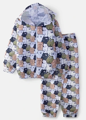 Laluna - Conjunto Feminino Corta Vento Multicores - LALUNA