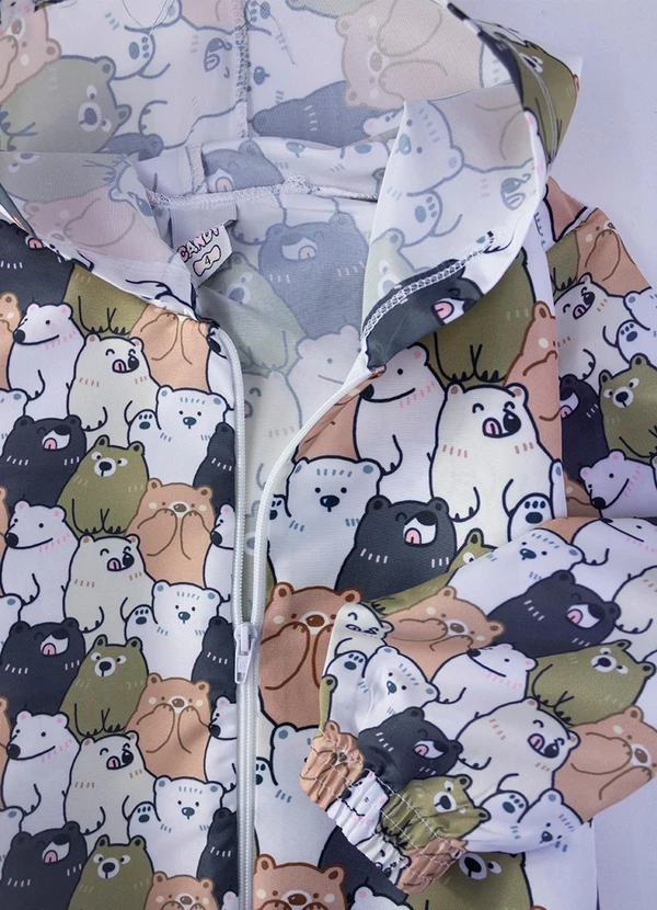 Laluna - Conjunto Feminino Corta Vento Multicores 3