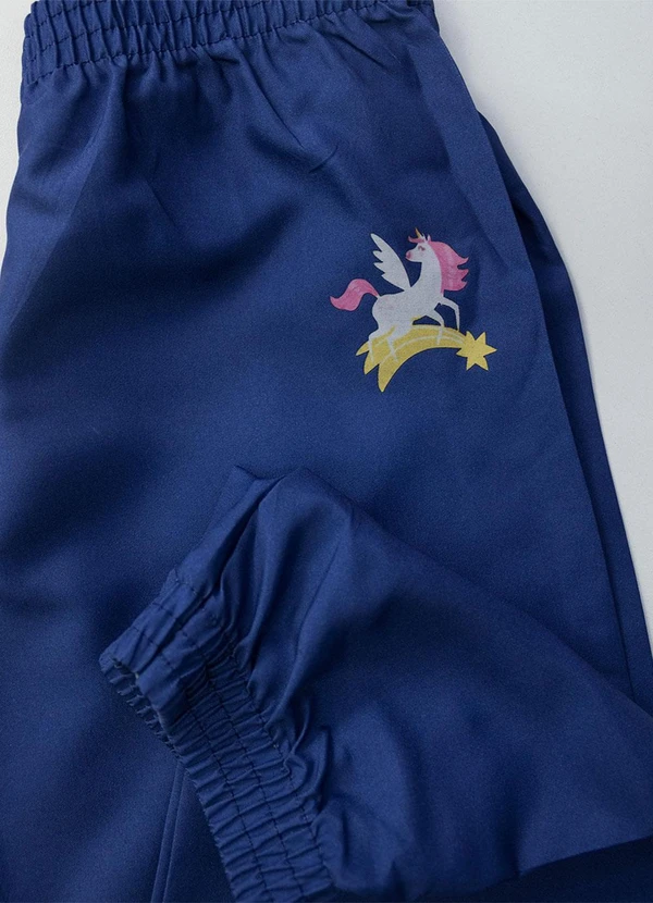 Laluna - Conjunto Feminino Corta Vento Unicórnios Marinho 7