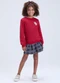 Vida Costeira - Conjunto Feminino de Colegial com Saia Bordo - variação: Bordo