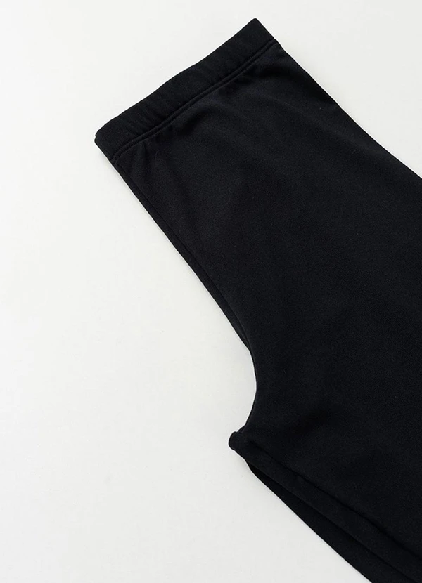 Vida Costeira - Conjunto Feminino de Moletom Oncinha Preto 6