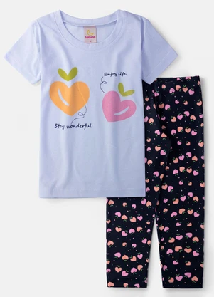 Laluna - Conjunto Feminino Enjoy Life Branco - LALUNA