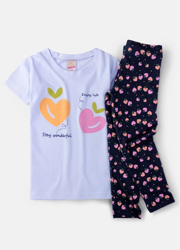 Laluna - Conjunto Feminino Enjoy Life Branco 2