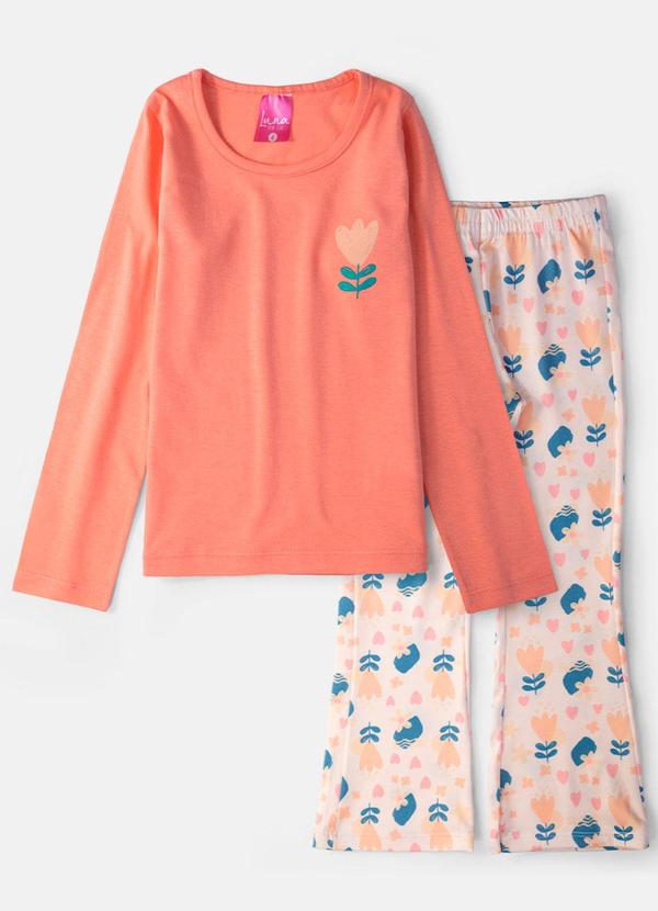 Laluna - Conjunto Feminino Flor Coral 1