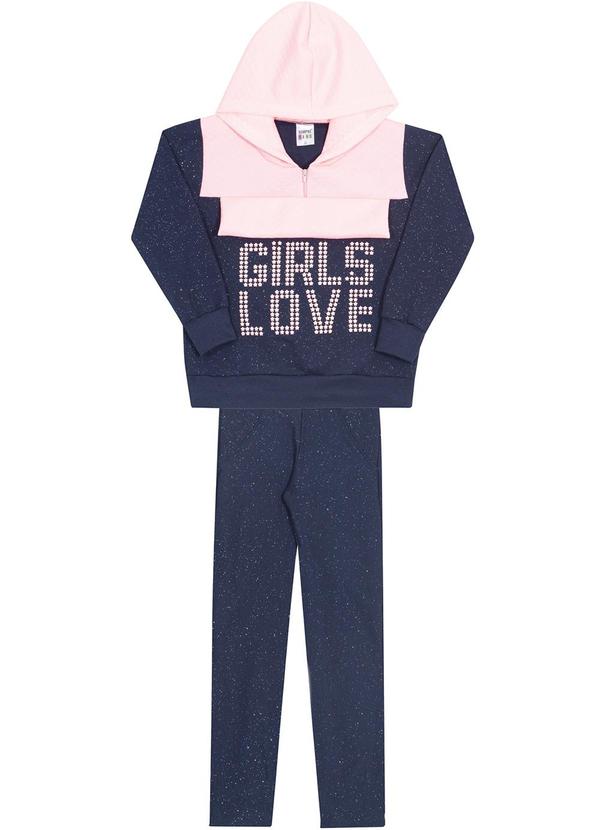 Sempre Kids - Conjunto Feminino Follow Me Azul