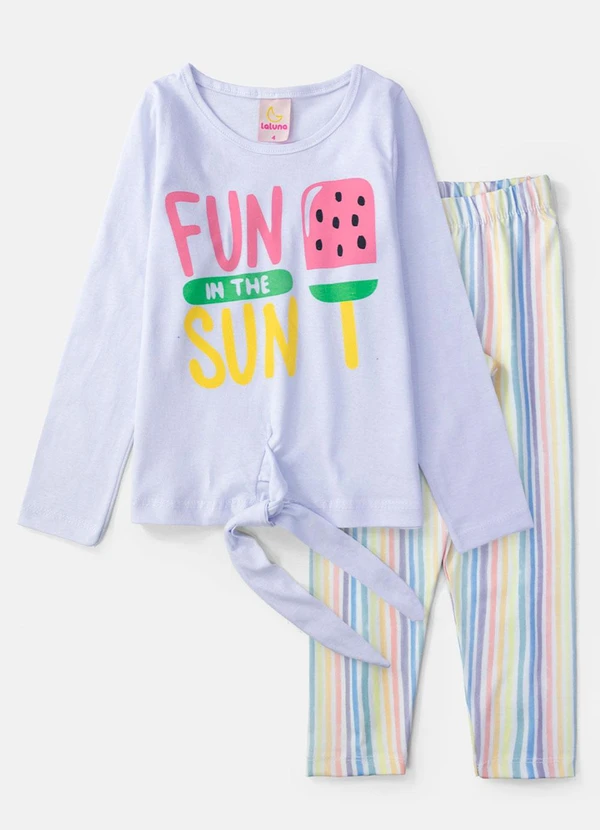 Laluna - Conjunto Feminino Fun In The Sun Branco