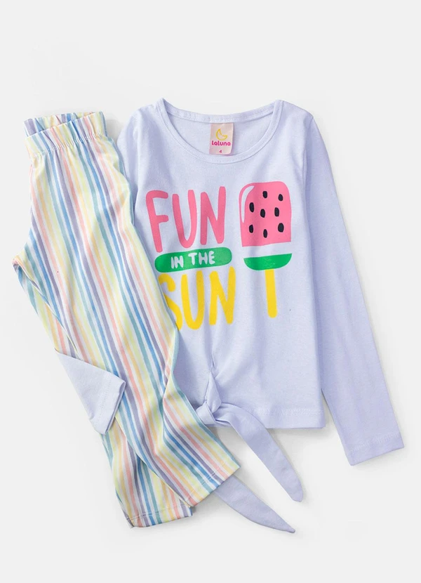 Laluna - Conjunto Feminino Fun In The Sun Branco 2