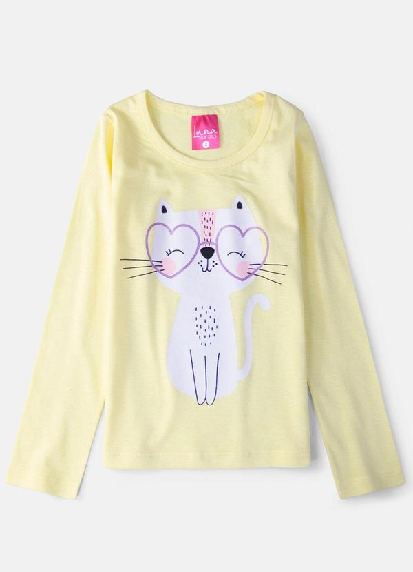 Laluna - Conjunto Feminino Gatinha Amarelo 3