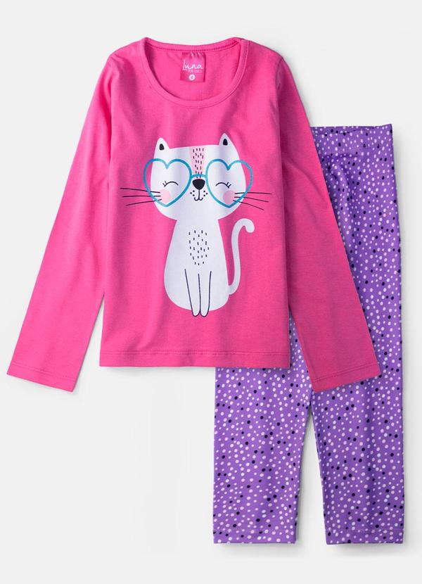 Laluna - Conjunto Feminino Gatinha Pink