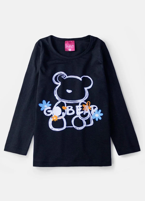 Laluna - Conjunto Feminino Go Bear Preto 3