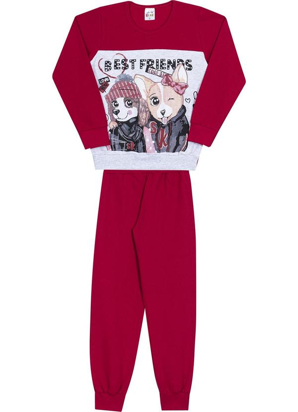 Sempre Kids - Conjunto Feminino Good Mood Vermelho
