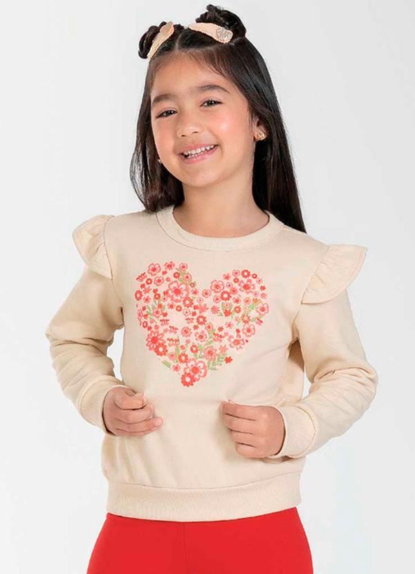 Cativa Kids - Conjunto Feminino Infantil com Glitter Bege 2