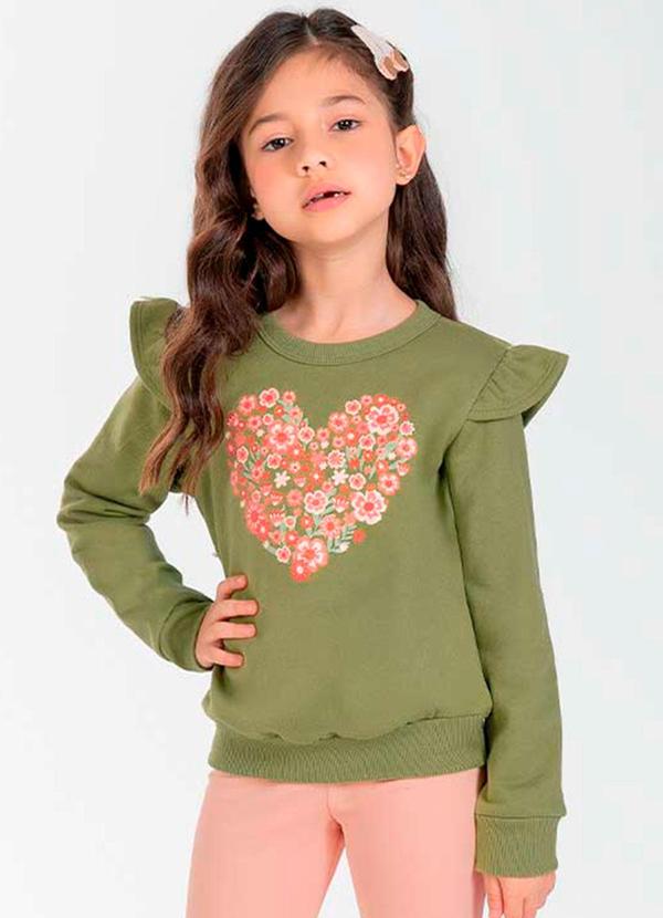 Cativa Kids - Conjunto Feminino Infantil com Glitter Verde 2