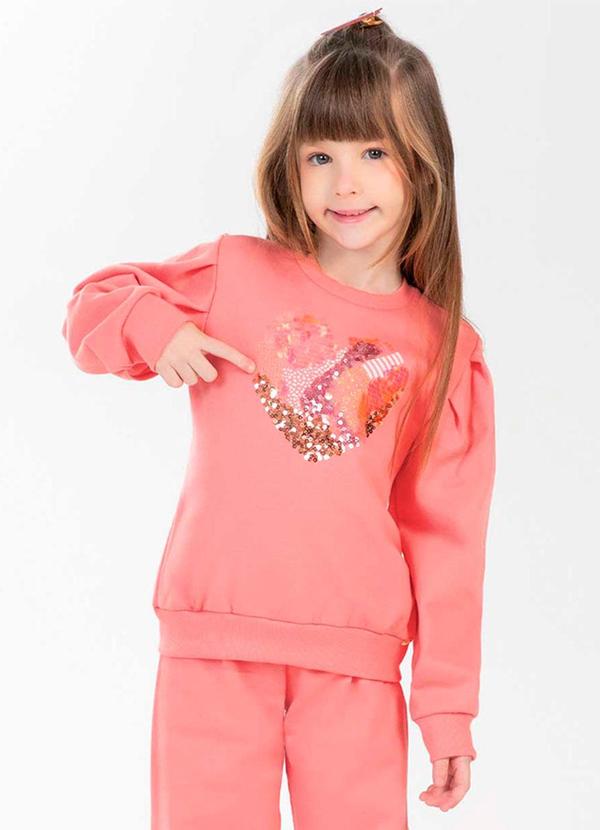 Cativa Kids - Conjunto Feminino Infantil Lantejoulas Rosa 2
