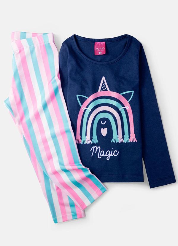 Laluna - Conjunto Feminino Magic Marinho 2