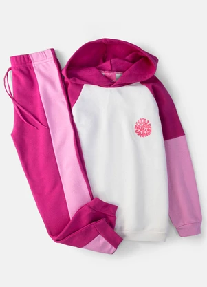 Laluna - Conjunto Feminino Moletom You Are Rosa - LALUNA