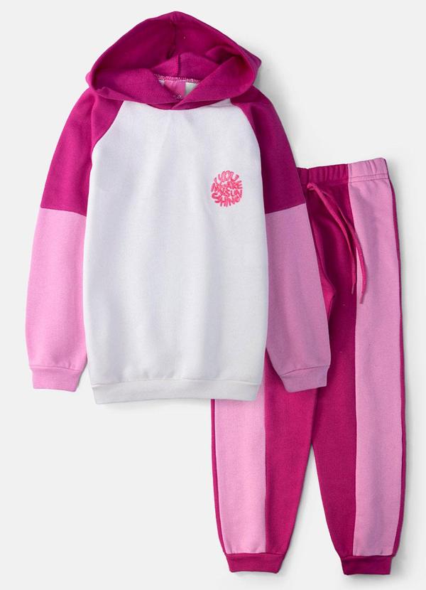 Laluna - Conjunto Feminino Moletom You Are Rosa