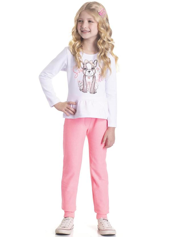 Sempre Kids - Conjunto Feminino Smile Branco