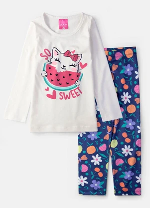 Laluna - Conjunto Feminino So Sweet Creme - LALUNA