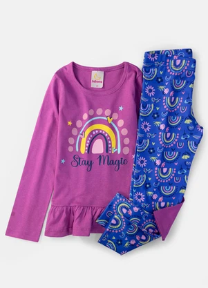 Laluna - Conjunto Feminino Stay Magic Roxo - LALUNA