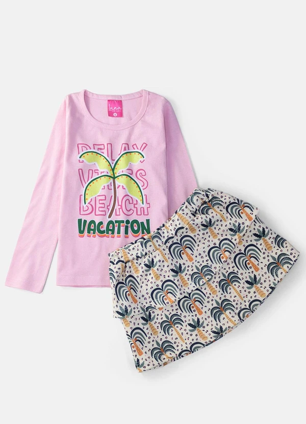 Laluna - Conjunto Feminino Vacation Rosa Bebê 2