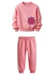 Malwee Kids - Conjunto Flor com Bordado Rosa Claro - variação: Rosa Claro