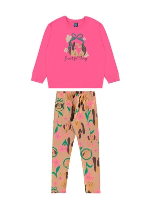 Bee Loop - Conjunto Flores e Focinhos Menina Rosa - BEE LOOP
