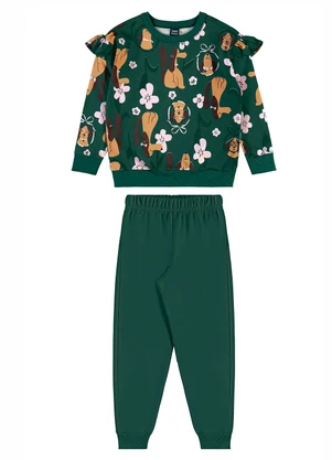 Bee Loop - Conjunto Flores e Focinhos Menina Verde - BEE LOOP