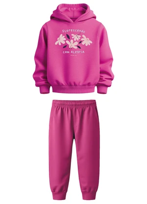 Malwee Kids - Conjunto Florescendo com Alegria Rosa Escuro - MALWEE KIDS