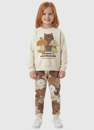 Malwee Kids - Conjunto Fofas & Estilosas Bege - MALWEE KIDS