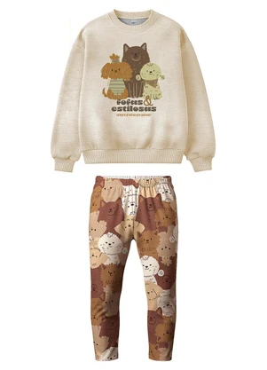 Malwee Kids - Conjunto Fofas & Estilosas Bege - MALWEE KIDS