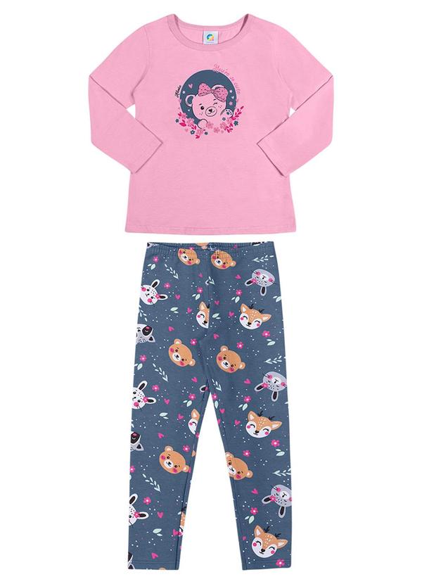 Alenice - Conjunto Fofo Delicada Menina Rosa 