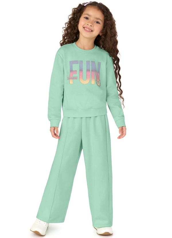 Malwee Kids - Conjunto Fun em MoletomVerde
